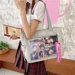 2025 New Casual Fashionable Detachable Transparent Two-Piece Computer <b>Backpack</b> Lightweight Portable for Female <b>College</b> Students - Product Image 2