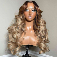 XZY Nueva Peluca Frontal de Encaje Suizo HD 13*4 Personalizada, Ondulada, Pelucas Frontales de Encaje 13x6 de Cabello Humano, Pelucas Frontales de Encaje Sin Pegamento