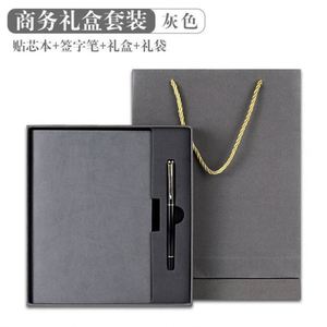 Customized Promotional Leather Hardcover <b>Diary</b> Notebook Pen Gift Set Personalization Silk Screen Printing Paper Box Bag for - Product Image 4