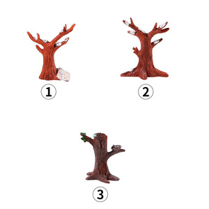 Árbol en Miniatura Simulado de Resina, Adorno Artesanal, Decoración Navideña con Escena de Nieve, para Uso en Interiores - Product Image 4
