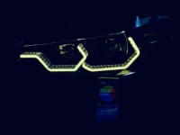 Feux de jour LED 5D Crystal Angel Eyes T8-09 T8-14 WRGB avec contrôle par application, anneau halo pour BMW
