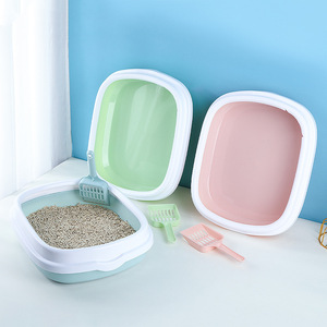 Hachimi Semi-Enclosed <b>Cat</b> <b>Litter</b> Box Extra Large Rectangle Odor Proof Splash Proof Pet Supplies for <b>Cats</b> - Product Image 4