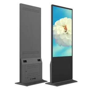 Pavimento in piedi attrezzature pubblicitarie 55 pollici Totem Display LCD touch screen Digital signage