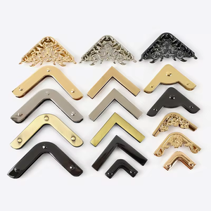 MZhardware - Esquineros Decorativos de <span class=keywords><strong>Metal</strong></span> para Bolsos, Color Dorado y Plateado, de Alta Calidad, para Bordes de Bolsos y Cuadernos - Product Image 4