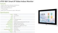 Système de contrôle d'accès ZKT étanche IP65 avec reconnaissance faciale/RFID/carte/empreinte digitale, connecté à un interphone vidéo WIFI/TCP/IP/USB Facepro4/VT