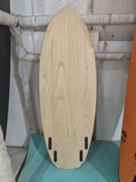 Planche de surf en bois de Paulownia de haute qualité avec noyau en mousse EPS et résine époxy, en fibre de verre, pour modèles courts et longs, avec sac de transport