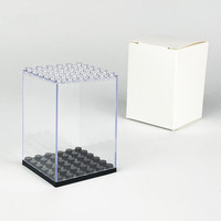 Série de micro-blocs de construction mignons, jouet de puzzle DIY en plastique ABS, boîte de présentation en acrylique pour les 14 ans et plus, sans figurine