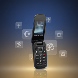 Téléphone portable à clapet d'occasion débloqué 4G LTE bleu avec appareil photo Kosher Zero Lifetimer pour Cadence S2720 - Product Image 6