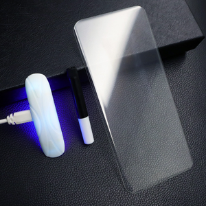 Protection d'écran en verre trempé incurvé 3D avec colle liquide intégrale pour Samsung Galaxy S24 <span class=keywords><strong>Ultra</strong></span>, compatible avec Samsung S23 S22 Plus (avec lampe UV) - Product Image 2