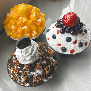 Décoration alimentaire artificielle faite à la main, glace créative en résine pour jardin, présentoir Bingsu, accessoires de photographie pour vitrine, crème glacée - Product Image 5