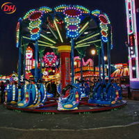 Machine d'attraction commerciale Air Shot Sky Shooter, 16 places, 8m, 380V, 15KW, manège portable pour événements mobiles et location