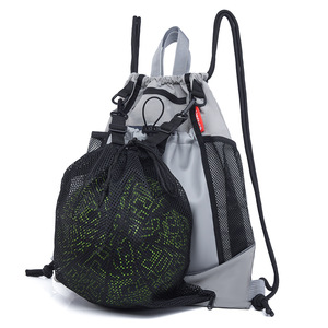 New Style High Quality Basketball <b>Drawstring</b> <b>Backpack</b> with Detachable Ball Mesh Bag Soccer <b>Backpack</b> <b>Drawstring</b> Gym Sports Bag - Product Image 3