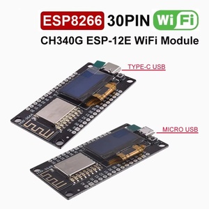 Placa de Desarrollo NodeMCU <span class=keywords><strong>ESP8266</strong></span> V3 con Pantalla OLED de 0.96 Pulgadas, Módulo WiFi CH340G <span class=keywords><strong>ESP</strong></span>-<span class=keywords><strong>12E</strong></span>, USB Tipo-C para <span class=keywords><strong>Arduino</strong></span>/Micropython - Product Image 1