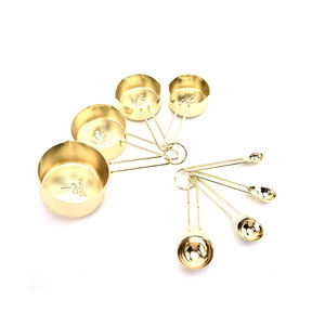 Smidgen-cuchara sólida <span class=keywords><strong>de</strong></span> metal y acero inoxidable colgante, latón, cobre, oro rosa, <span class=keywords><strong>tazas</strong></span> y cucharas <span class=keywords><strong>de</strong></span> medición estrechas redondas - Product Image 5