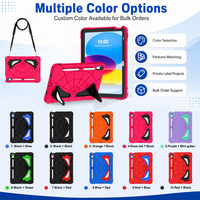 Étui robuste pour iPad 10e et 11e génération avec double support, bandoulière, motif anime pour enfants, anti-chute, OEM ODM
