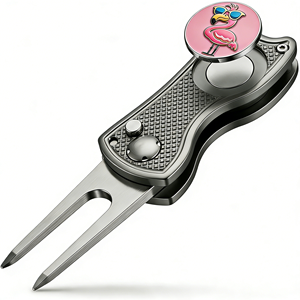 Outil de réparation de divots de golf avec logo personnalisé, marqueur de balle en alliage de zinc amusant <span class=keywords><strong>Happy</strong></span> Gilmoreer, nouveau design, produits de golf - Product Image 1