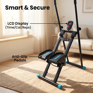 Máquina de Escaleras Verticales para Interiores con Marco de Acero y Pantalla LCD, 3 Niveles de Altura Ajustable - Product Image 3
