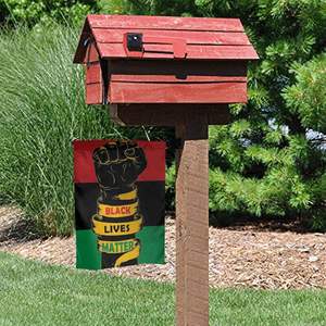 Drapeau de jardin en gros pour le Mois de l'histoire des Noirs, fan, déclaration d'émancipation des Afro-Américains, Black Lives Matter, drapeau de jardin, décoration extérieure pour la maison - Product Image 2