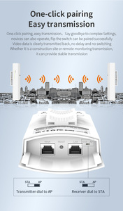 COMFAST <span class=keywords><strong>Mini</strong></span> 300Mbps pont CPE sans fil extérieur 3KM <span class=keywords><strong>point</strong></span> d'accès longue Distance <span class=keywords><strong>point</strong></span> à <span class=keywords><strong>point</strong></span> pour la mise en réseau de Communication - Product Image 4