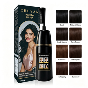 หวีเปลี่ยนสีผม CHUYAN แบบใช้ทันที สีดำสนิท สำหรับร้านเสริมสวย ได้รับการรับรองจาก FDA รับผลิตแบรนด์ส่วนตัว ขายส่ง - Product Image 1