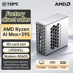 Mini PC de Escritorio TOPC Ai Max+ 395, 128 GB LPDDR5X, 2 TB SSD, Wifi 6.0, BT 5.2, Diseño para Juegos, Económico, Compatible con 11pro, AMD Ryzen AI Max+ 395 Ryzen A - Product Image 1