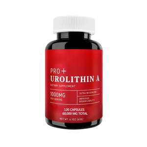 Urolithine sauvage en capsules pour adultes 0,5 g 120 unités, approvisionnement de 12 mois, stockage cryogénique, fabriqué en Chine, export transfrontalier, source OEM, usine - Product Image 1
