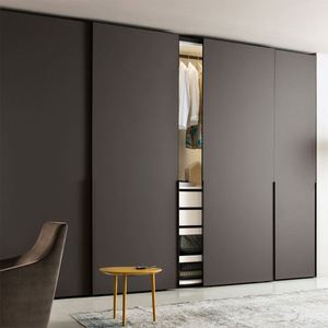 Modernos Diseños de Armarios de Dormitorio de Madera de Teca Blanca Personalizados, Clásicos, Simples, de MDF - Product Image 1