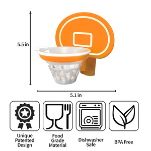 Egg Yolk Separator Basketball Hoop 3 Piece Set <b>Plastic</b> Egg Dividers <b>Kitchen</b> Gadget - Product Image 5