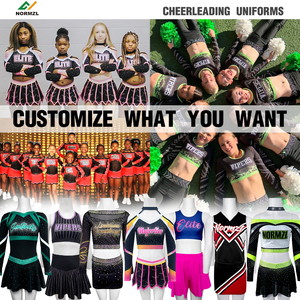Uniforme de pom-pom girl personnalisé avec strass Vente en gros Uniformes de pom-pom girl OEM Design Ensembles de tenues pour équipes de pom-pom girl - Product Image 5