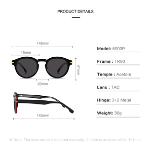 2025 Retro Vintage CP marco redondo gafas de sol polarizadas moda gafas de sol para mujeres Unisex al aire libre clásico moda gafas de sol - Product Image 6