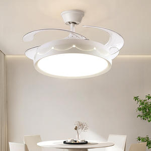 Ventilateur lumineux, LED à <span class=keywords><strong>fr</strong></span>équence variable, plafond pour salon et salle à manger, <span class=keywords><strong>lustre</strong></span> Zhongshan, télécommande - Product Image 1