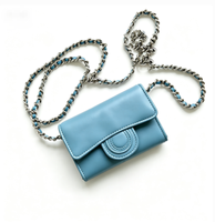 Nouvel Arrivage ZL310 – Sac à Monnaie Chaîne Haut de Gamme en Cuir Véritable, Mini Pochette Mignonne et Luxueuse pour Téléphone, Disponible en Toutes Couleurs