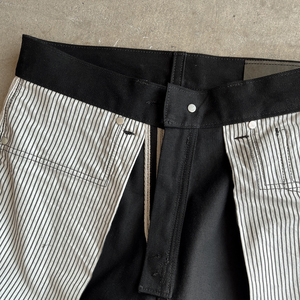 Produttori <span class=keywords><strong>di</strong></span> abbigliamento in Cina Jeans personalizzati all'ingrosso Pinstrip fodering 14 Oz Jet nero cimosa <span class=keywords><strong>pantaloni</strong></span> in Denim - Product Image 5