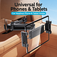 Support de tablette pour appuie-tête de voiture pour siège arrière, pliable à 360° °   Support rotatif pour téléphone et tablette, support universel pour siège arrière