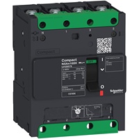 Disjoncteur à boîtier moulé LV426570 16A 4 pôles, sous 690V AC, capacité de coupure 70 kA, type enfichable, Compact NSXm