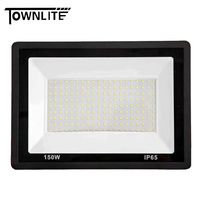 Projecteur LED ultra-plat en aluminium 150W IP66 6000K Lumière du jour Étanche pour entrepôt et extérieur Garantie 2 ans
