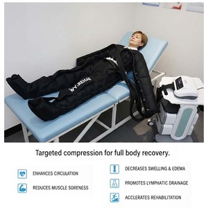Pompe de récupération par compression d'air à 8 chambres, veste et pantalon de pressothérapie <span class=keywords><strong>pour</strong></span> le corps entier, <span class=keywords><strong>machine</strong></span> de drainage lymphatique par massage - Product Image 5