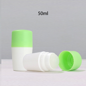 Bán buôn tùy chỉnh 30ml 50ml 60ml 80ml 100ml Rỗng Trắng bơm lại nhựa cuộn trên chai khử mùi Con lăn <span class=keywords><strong>container</strong></span> - Product Image 2