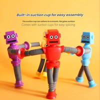 Juguete Telescópico Robot Sucker, Tubo Elástico que Cambia de Forma, Luminoso, Divertido, Antiestrés, Regalo