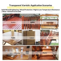 Vernis transparent à base d'eau, imperméable, résistant aux intempéries, anti-moisissure, peinture protectrice pour la rénovation du bois