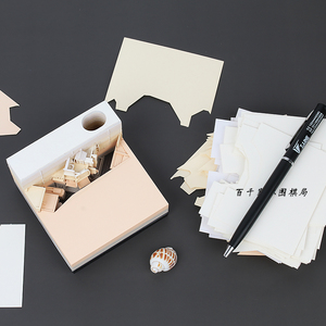 Sáng Tạo Kỳ Nghỉ Quà Tặng Nghệ Thuật Giấy Khắc Đường Phố Góc Xây Dựng Mô Hình Thủ Công Giấy Thu Nhỏ Thế Giới 3D Ghi Nhớ - Product Image 3