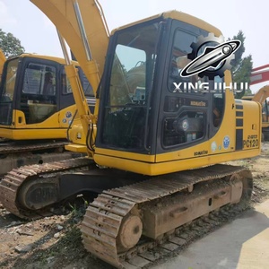 Excavatrice Komatsu 120-6 d'occasion, marque japonaise d'origine, 12 tonnes, taille moyenne, sur chenilles en caoutchouc. - Product Image 6