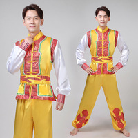 Costumes de spectacle ethnique pour festival, unisexe, adultes, pour la danse du dragon Yangge, la danse du lion, la danse du tambour et du gong, et les costumes de bateau du dragon