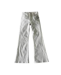Calças <span class=keywords><strong>Jeans</strong></span> Brancas de Perna Larga para Mulheres, Cintura Alta, Estilo Vintage, Calças Casuais de Algodão Creme, Atacado Direto da Fábrica - Product Image 1