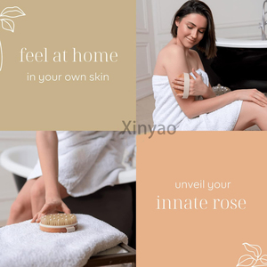 Logo personalizzato setole di cinghiale naturale spazzola per il corpo a secco esfoliante pelle secca linfatica drenaggio e <span class=keywords><strong>Cellulite</strong></span> trattamento massaggio Scrub - Product Image 5