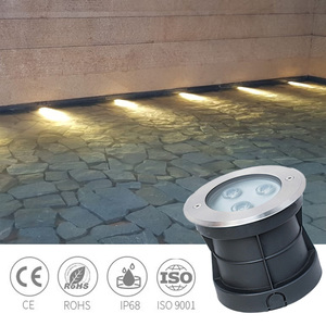 Lumière <span class=keywords><strong>LED</strong></span> encastrée au sol pour terrasse, paysage, allée, <span class=keywords><strong>extérieur</strong></span>, 3W, IP68, étanche, acier inoxydable, <span class=keywords><strong>12V</strong></span>, 24V - Product Image 1