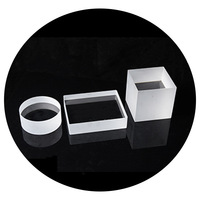 Bloc de quartz transparent, plaque optique carrée pour fenêtre, modèle UV-transparent 03, tailles/formes personnalisables, Chine