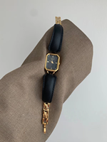 Montre à quartz pour femme, écologique, rétro chic et élégante, avec boîtier et bracelet, style polyvalent pour les trajets quotidiens, style vintage
