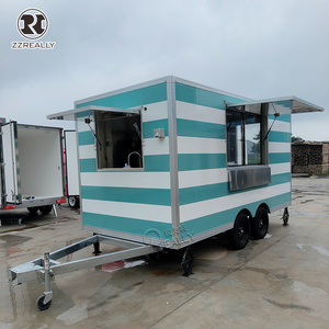 Camion de vente d'açaï en acier inoxydable entièrement équipé, remorque alimentaire saine certifiée CE pour smoothies - Product Image 2