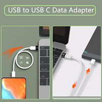 Adaptor USB ke USB C 6A Tipe C Female ke USB3.0 A Kabel Charger Converter untuk Pengisian Cepat